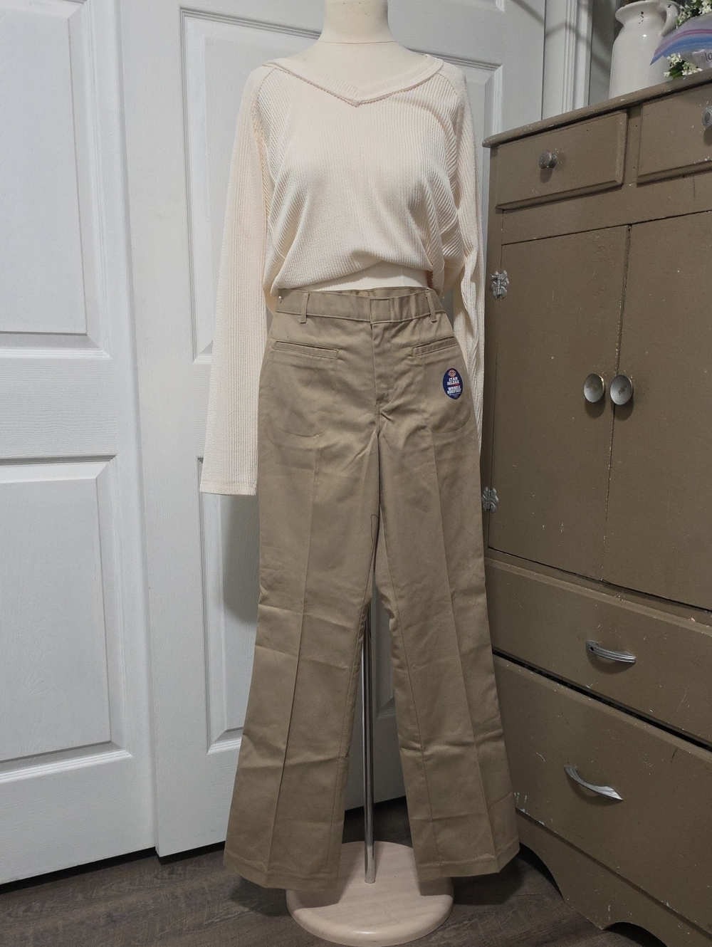 2 Pair Dickies Women's Khaki Work Pants